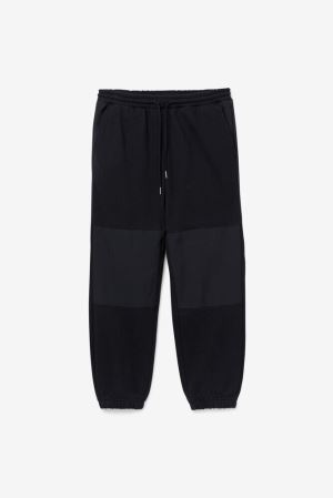 FILA Project 7 Woven Mixed Patch Joggers Black,Mens Clothing | CA.PIYQLG453